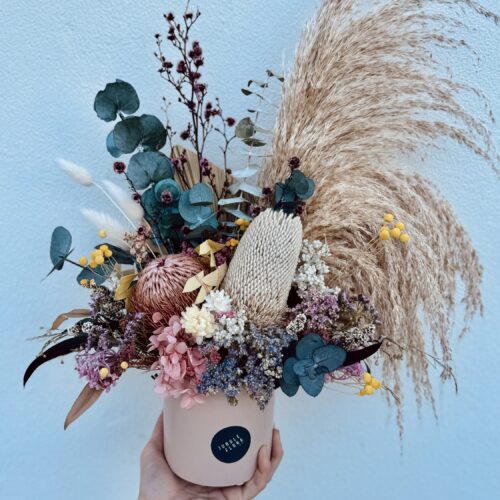 Native pampas dried flower arrangement