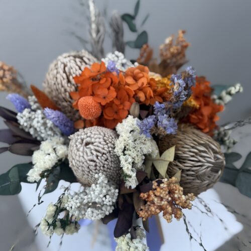 Rustic orange bunch in vase